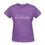 Kentucky Cursive Women's T-Shirt - purple heather