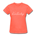 Kentucky Cursive Women's T-Shirt - heather coral