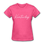 Kentucky Cursive Women's T-Shirt - heather pink