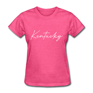 Kentucky Cursive Women's T-Shirt - heather pink