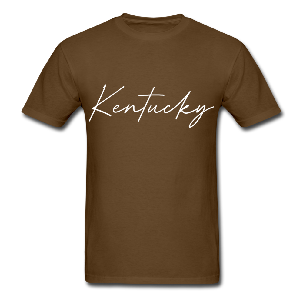 Kentucky Cursive T-Shirt - brown