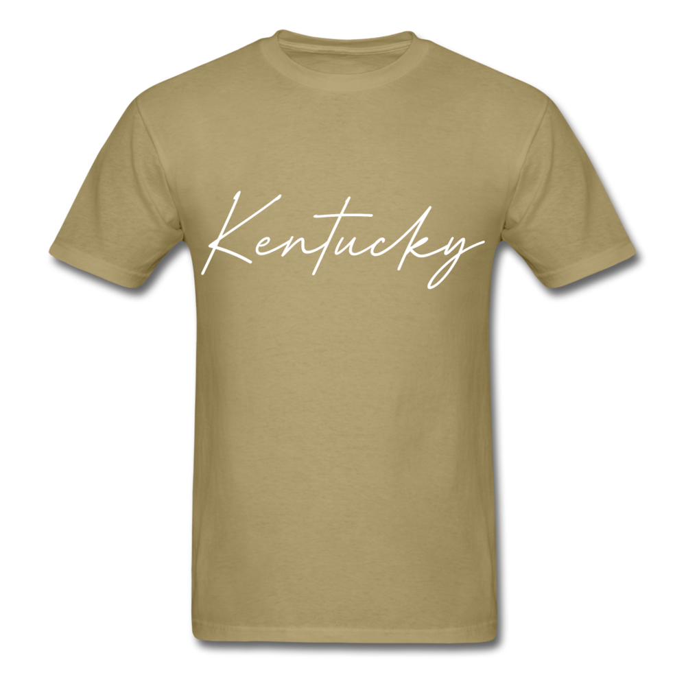 Kentucky Cursive T-Shirt - khaki