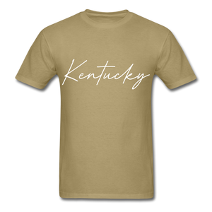 Kentucky Cursive T-Shirt - khaki