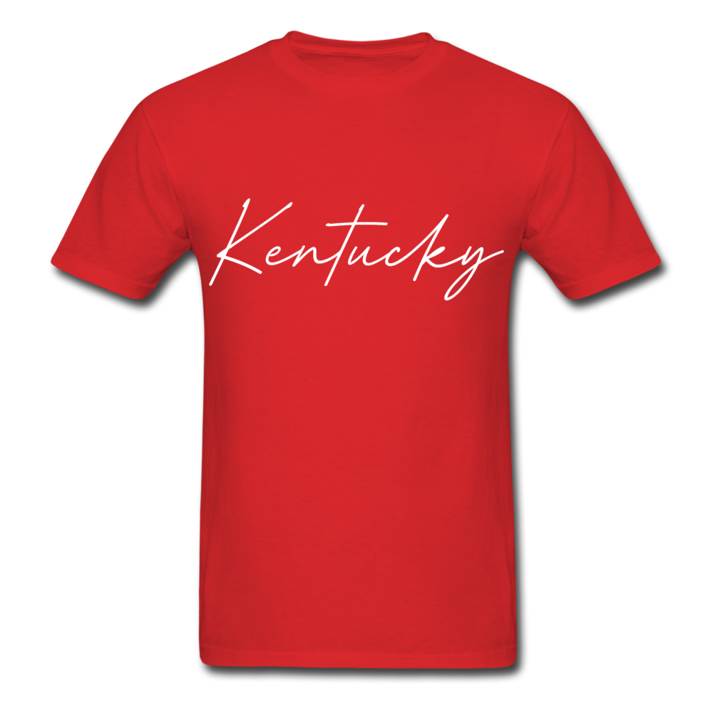 Kentucky Cursive T-Shirt - red