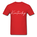 Kentucky Cursive T-Shirt - red