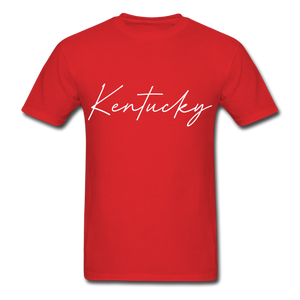 Kentucky Cursive T-Shirt - red