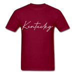 Kentucky Cursive T-Shirt - burgundy