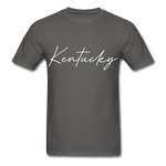 Kentucky Cursive T-Shirt - charcoal