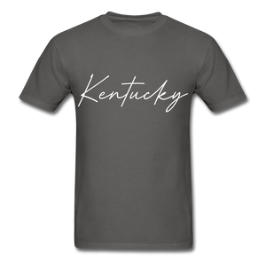 Kentucky Cursive T-Shirt - charcoal