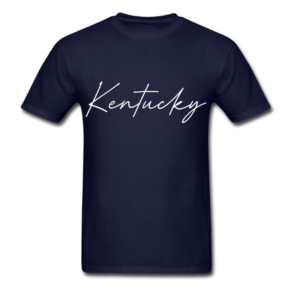 Kentucky Cursive T-Shirt - navy