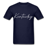 Kentucky Cursive T-Shirt - navy