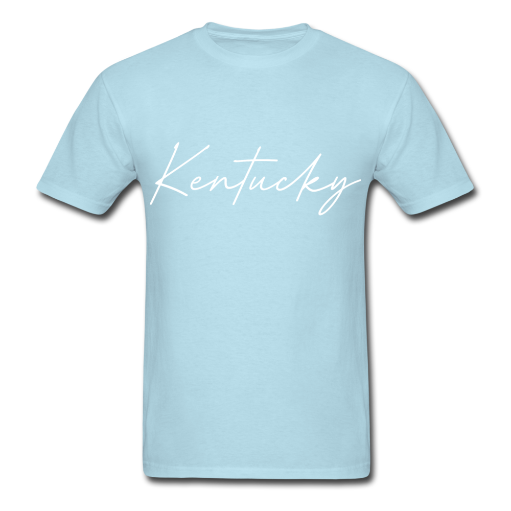 Kentucky Cursive T-Shirt - powder blue