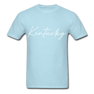 Kentucky Cursive T-Shirt - powder blue