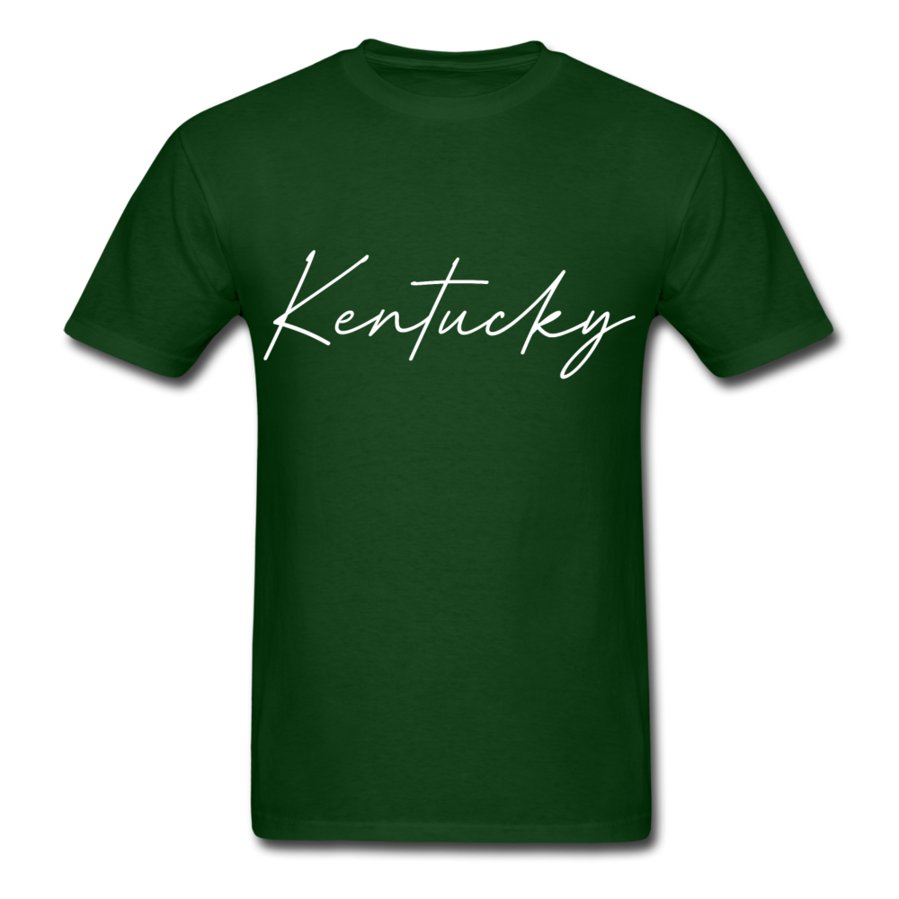 Kentucky Cursive T-Shirt - forest green