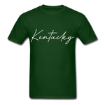 Kentucky Cursive T-Shirt - forest green