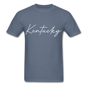 Kentucky Cursive T-Shirt - denim