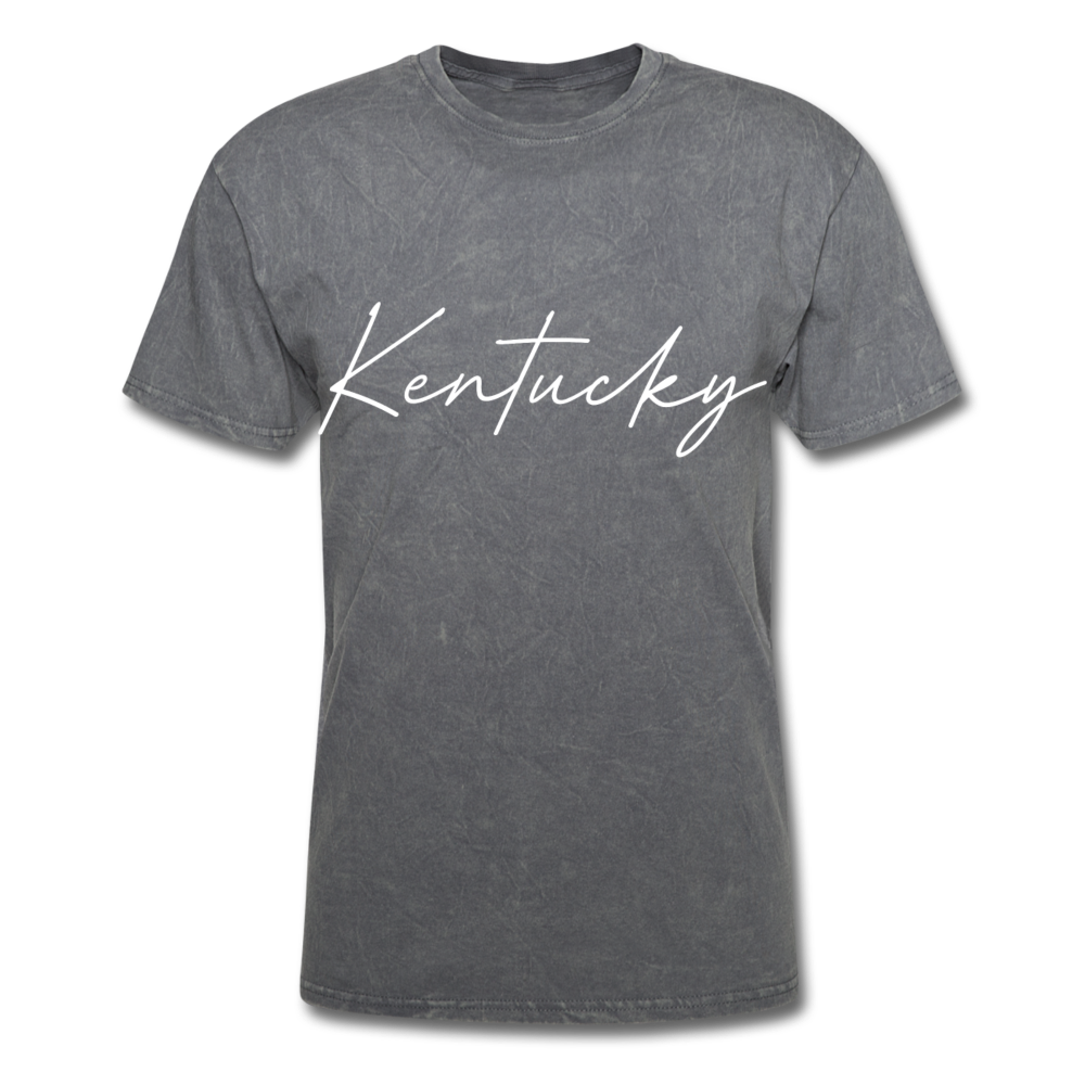 Kentucky Cursive T-Shirt - mineral charcoal gray