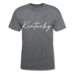 Kentucky Cursive T-Shirt - mineral charcoal gray