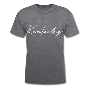 Kentucky Cursive T-Shirt - mineral charcoal gray