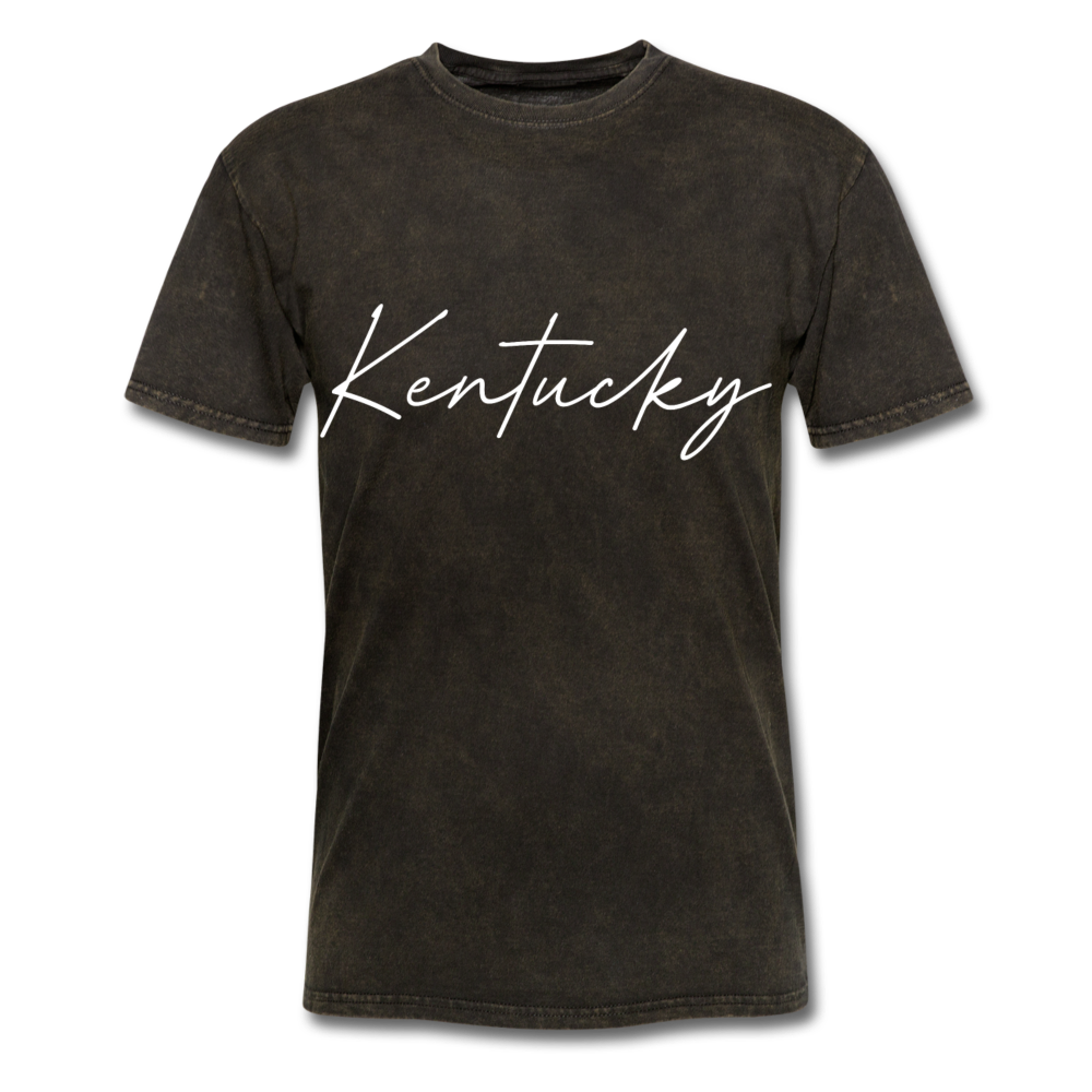 Kentucky Cursive T-Shirt - mineral black