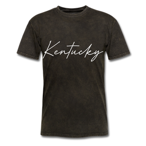 Kentucky Cursive T-Shirt - mineral black