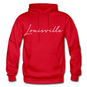 Louisville Cursive Hoodie - red