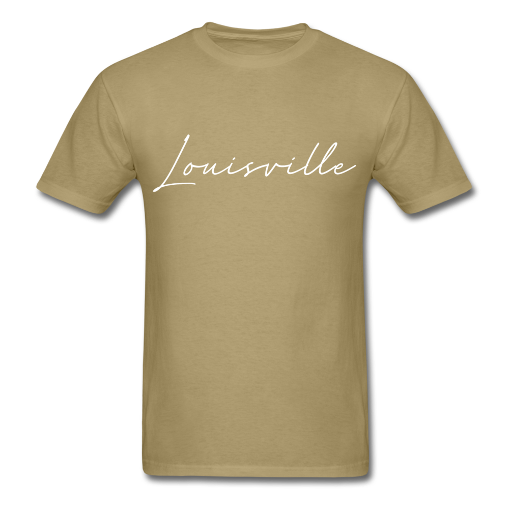 Louisville Cursive T-Shirt - khaki