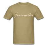 Louisville Cursive T-Shirt - khaki