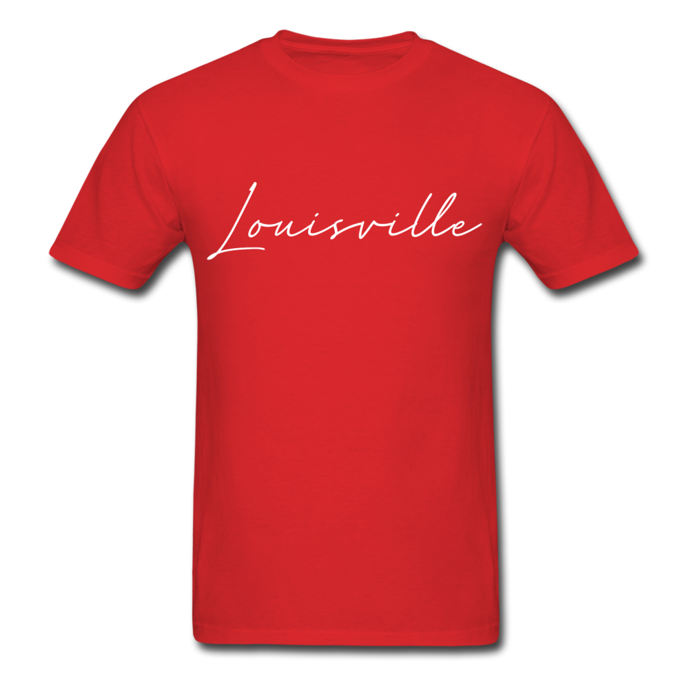 Louisville Cursive T-Shirt - red