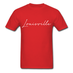 Louisville Cursive T-Shirt - red