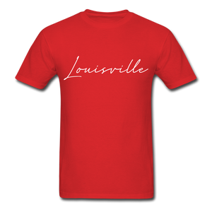 Louisville Cursive T-Shirt - red