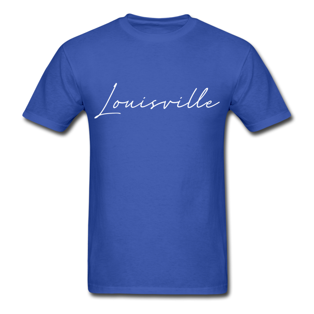 Louisville Cursive T-Shirt - royal blue