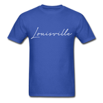 Louisville Cursive T-Shirt - royal blue