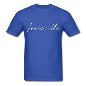 Louisville Cursive T-Shirt - royal blue