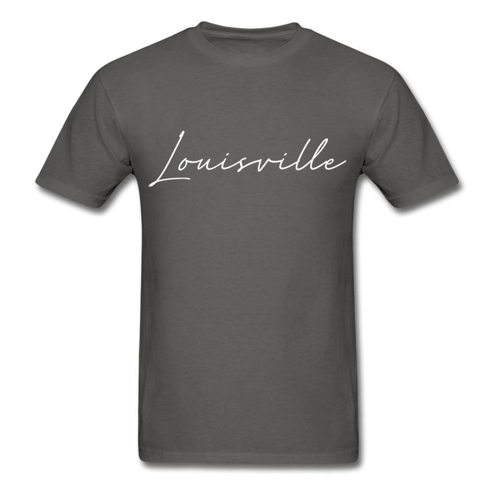 Louisville Cursive T-Shirt - charcoal