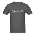 Louisville Cursive T-Shirt - charcoal