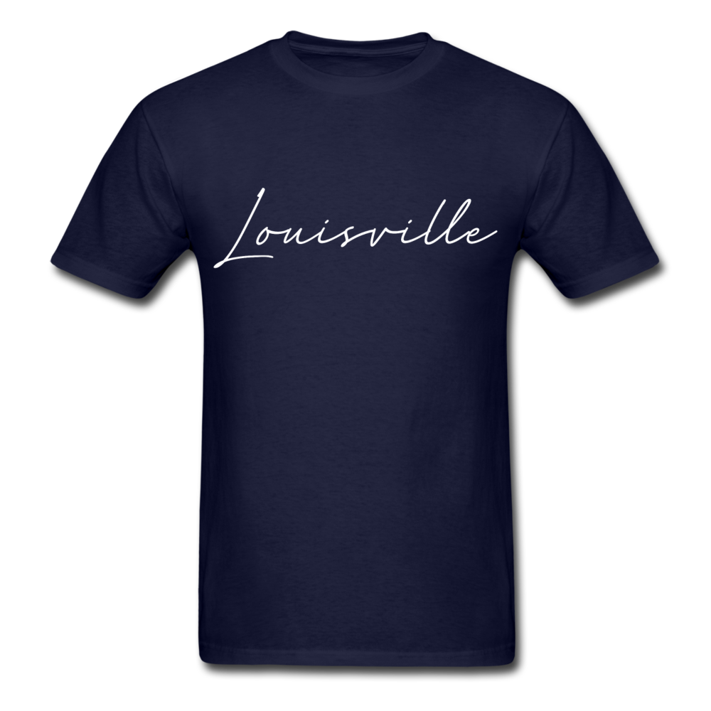 Louisville Cursive T-Shirt - navy