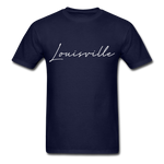 Louisville Cursive T-Shirt - navy