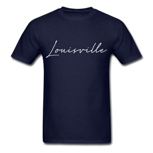 Louisville Cursive T-Shirt - navy