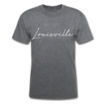 Louisville Cursive T-Shirt - mineral charcoal gray