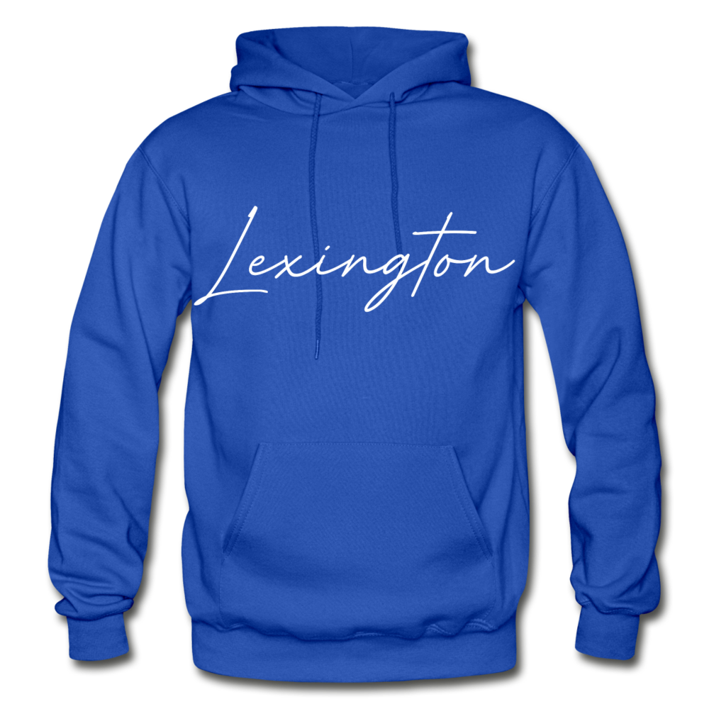 Lexington Cursive Hoodie - royal blue