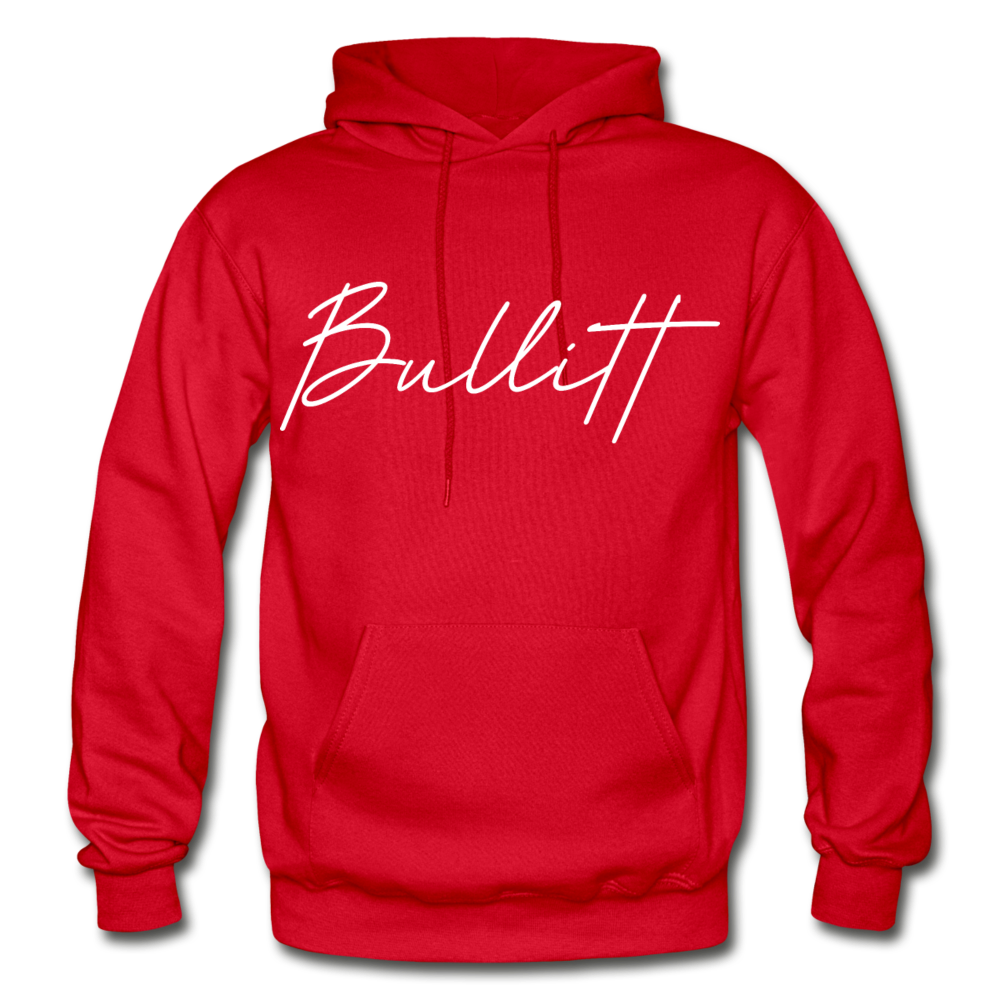 Bullitt County Cursive Hoodie - red
