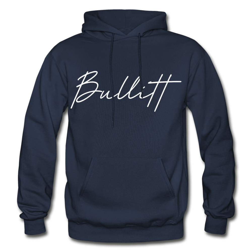 Bullitt County Cursive Hoodie - navy