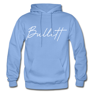 Bullitt County Cursive Hoodie - carolina blue