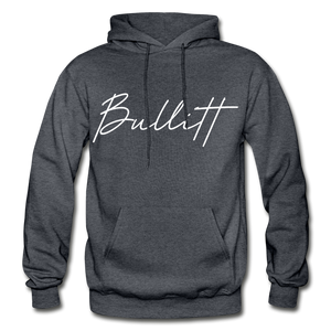 Bullitt County Cursive Hoodie - charcoal gray