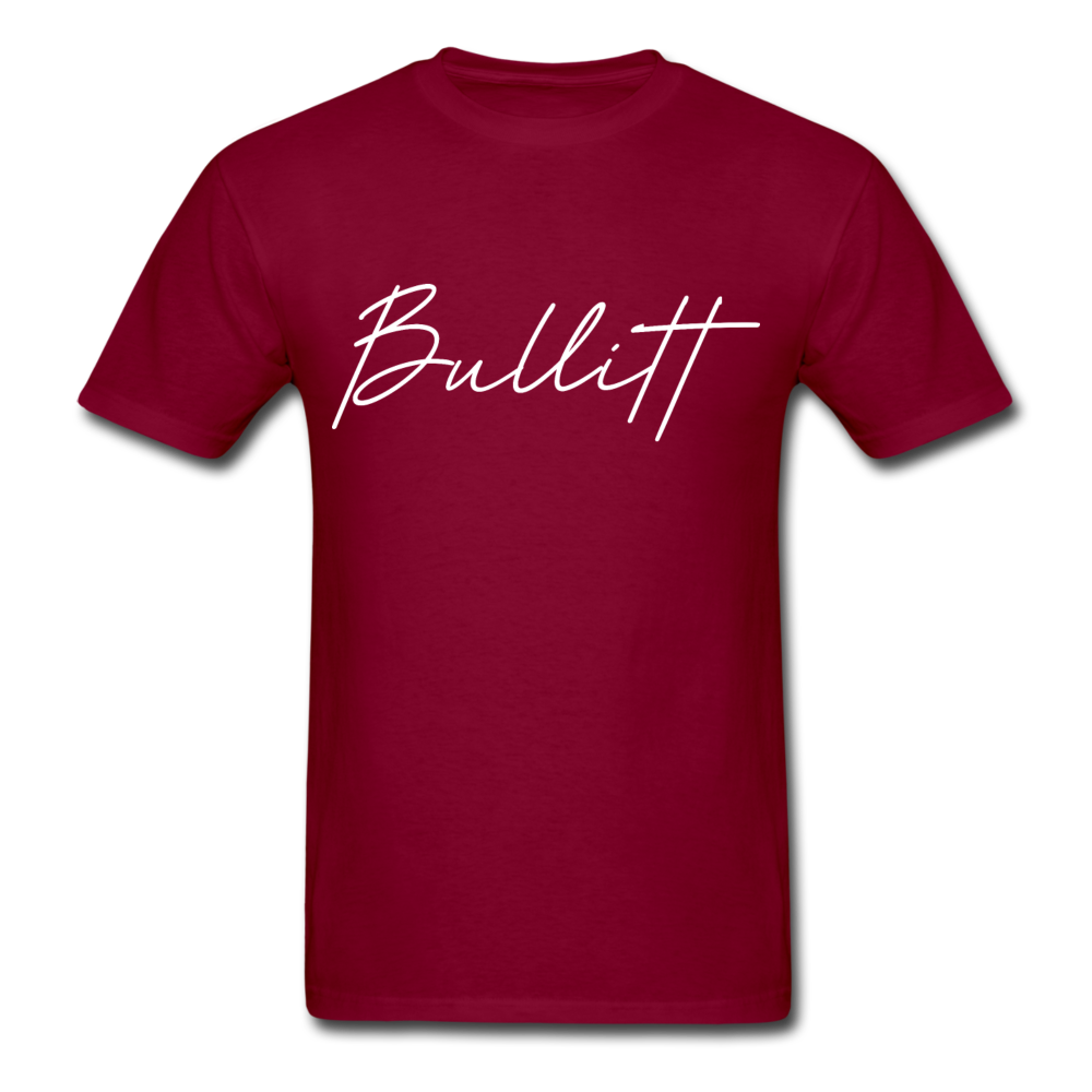 Bullitt County Cursive T-Shirt - burgundy