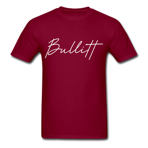 Bullitt County Cursive T-Shirt - burgundy
