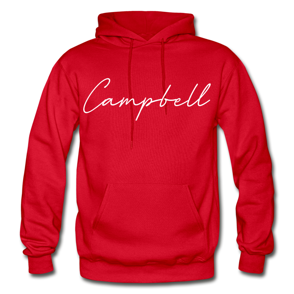 Campbell County Cursive Hoodie - red