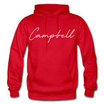 Campbell County Cursive Hoodie - red