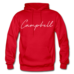 Campbell County Cursive Hoodie - red